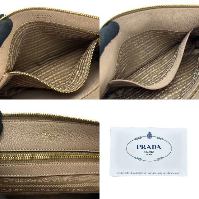 プラダ ショルダーバッグ 斜めがけ 1BH050 レザー 革 カメオ ベージュ系 普段使い レディース 女性 PRADA Shoulder Bag leather cammeo 22043