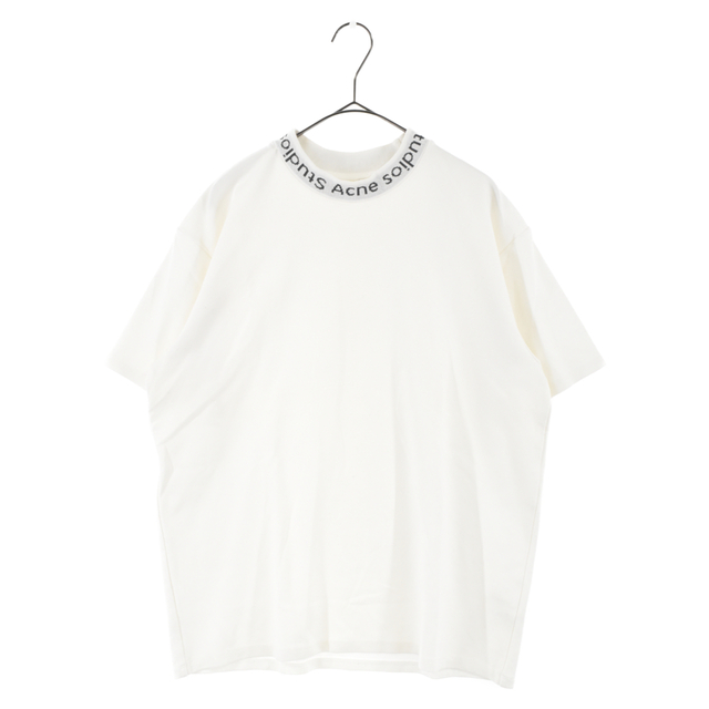 Acne Studios アクネ スティディオス ロゴクルーネック カットソー 半袖Tシャツ BL0004 ホワイト525センチ肩幅