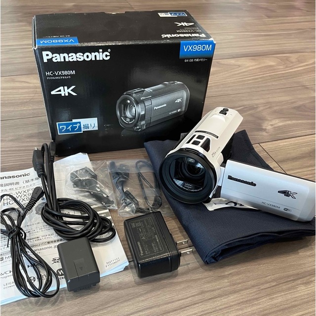 履き心地◎ 美品 箱あり パナソニック 4Kビデオカメラ HC-VX980M