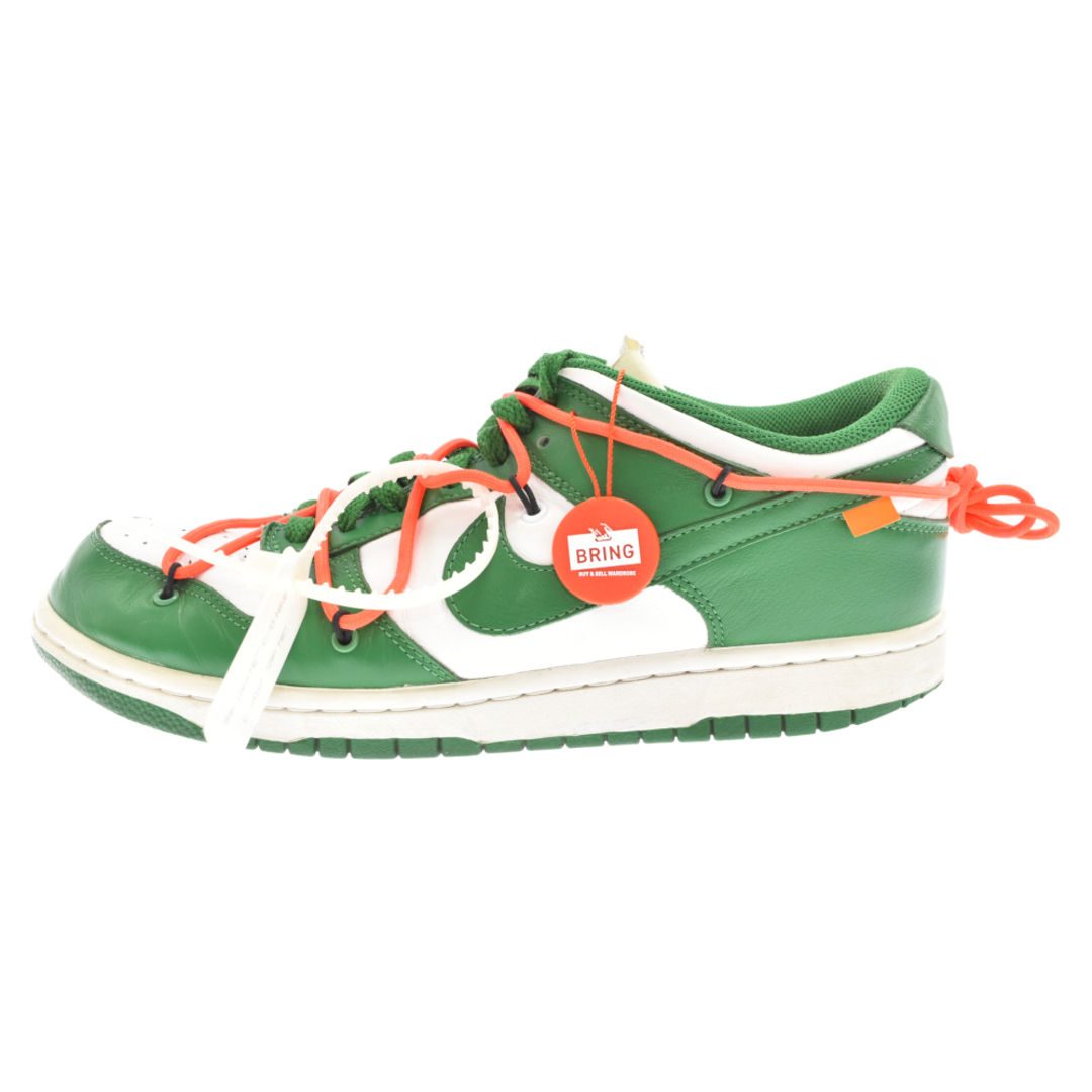 NIKE ナイキ ×OFF-WHITE DUNK LOW WHITE/PINEGREEN ×オフホワイト ダンクロー ホワイト/パイングリーン ローカットスニーカー US10/28cm CT0856-100