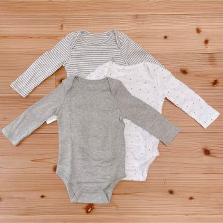 ベビーギャップ(babyGAP)のGAP BABY ボディシャツ3枚セット ロンパース 70cm 新品 ベビー服(ロンパース)