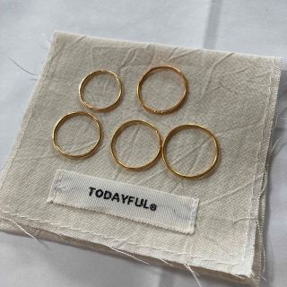 トゥデイフル(TODAYFUL)のthin ring 5set(リング(指輪))