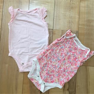 ベビーギャップ(babyGAP)のbaby GAP  ロンパース  2枚セット　60(ロンパース)