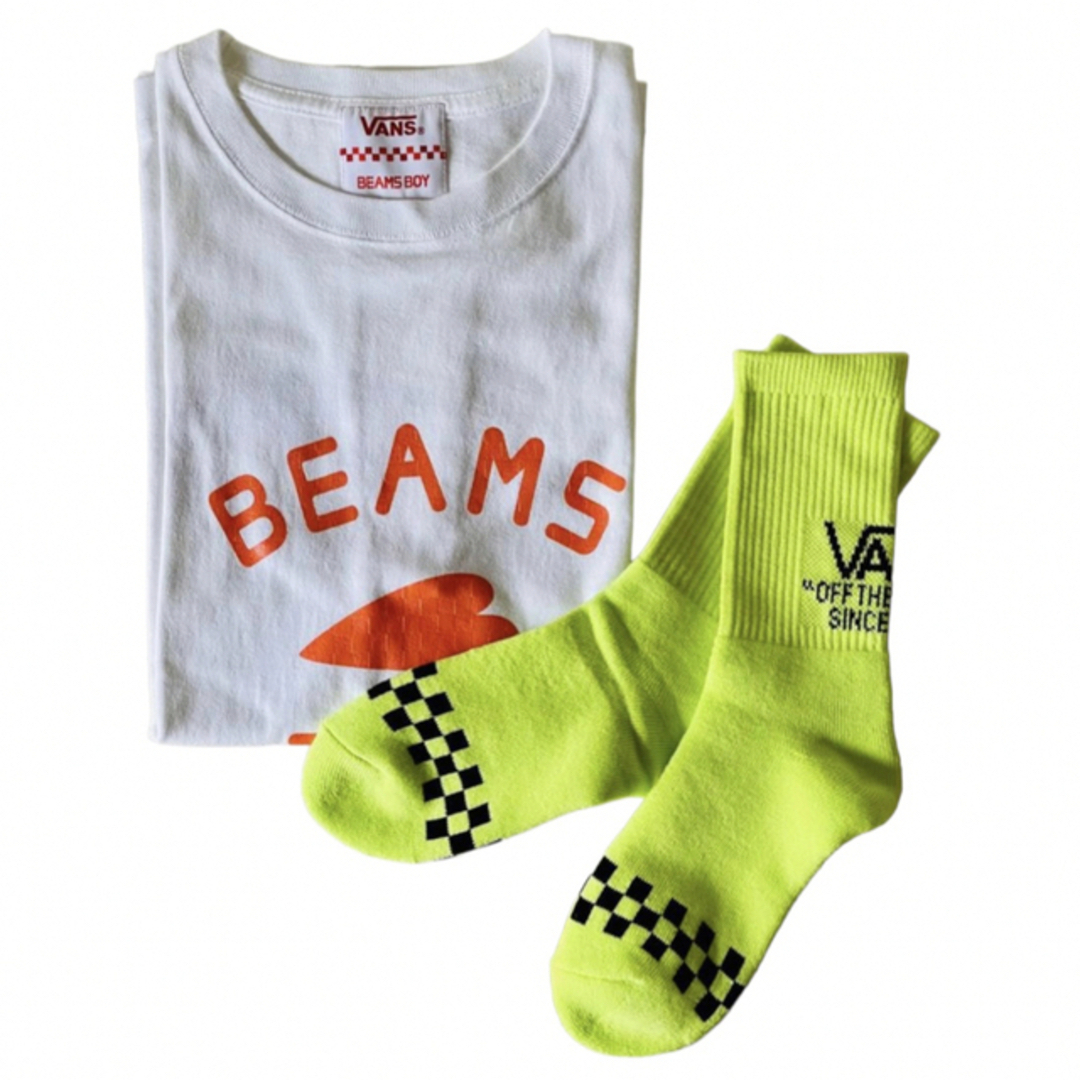 BEAMS BOY(ビームスボーイ)の【おまけ付き】VANS×BEAMS BOY  別注 ロゴ Tシャツ 美品 コラボ レディースのトップス(Tシャツ(半袖/袖なし))の商品写真