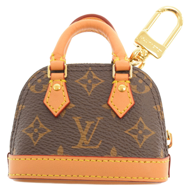 LOUIS VUITTON ルイヴィトン M00995 ビジュー サック マイクロアルマ バッグチャーム キーホルダー ブラウン 格安買取