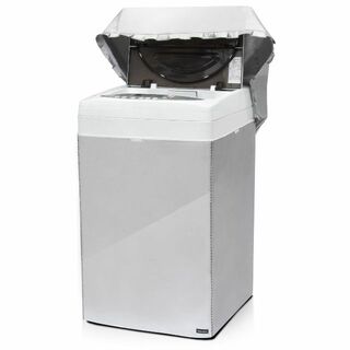 【特価セール】EXCITEHOME シルバーカラー 洗濯機カバー 縦型洗濯機 自(洗濯機)