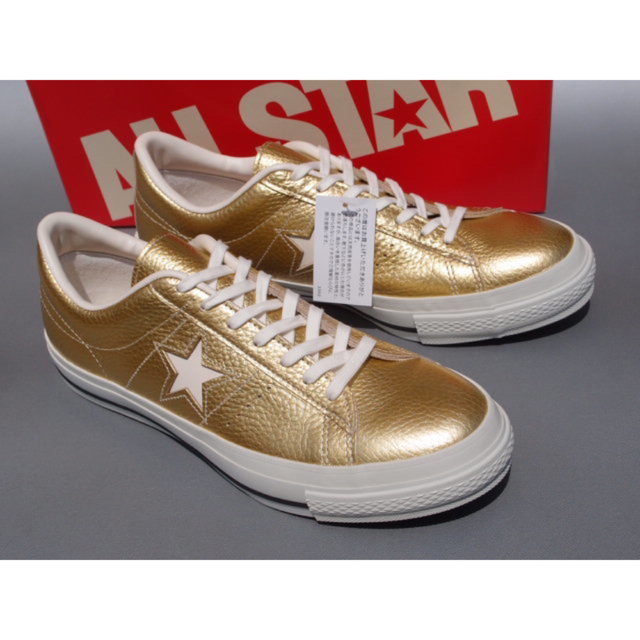 CNVERSE ONE STAR J METALLIC GOLD(23.5cm)