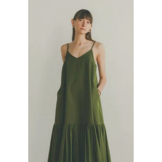 VOLUME GATHER CAMISOLE DRESS