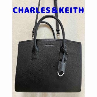 チャールズアンドキース(Charles and Keith)のCHARLES＆KEITH  2way ショルダーバック ブラック(ショルダーバッグ)