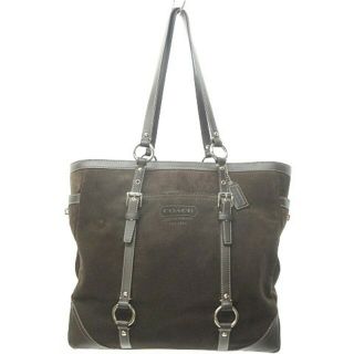 コーチ(COACH)のコーチ COACH F12835 トートバッグ ハンドバッグ スエード ブラウン(トートバッグ)