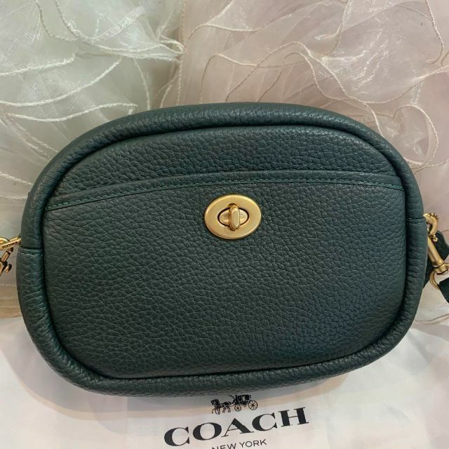 ☆未使用品☆COACH カメラバッグ ミニショルダー C4813 ダークグリーン