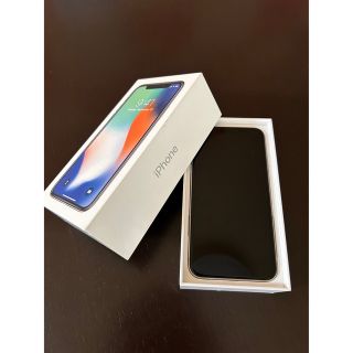 iPhone - 【美品】iPhone X シルバー256 GB カバーおまけ付きの通販