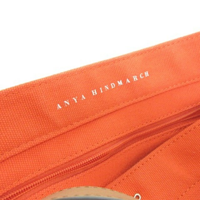 【美品】アニヤハインドマーチ カーカー トートバッグ A4収納 オレンジ