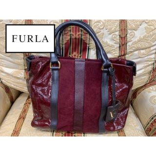 フルラ(Furla)のFURLA フルラ トート ハンドバッグ レザー エナメル(トートバッグ)