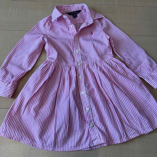 POLO（RALPH LAUREN）(ポロ)のPOLO  シャツワンピース キッズ/ベビー/マタニティのキッズ服女の子用(90cm~)(ワンピース)の商品写真