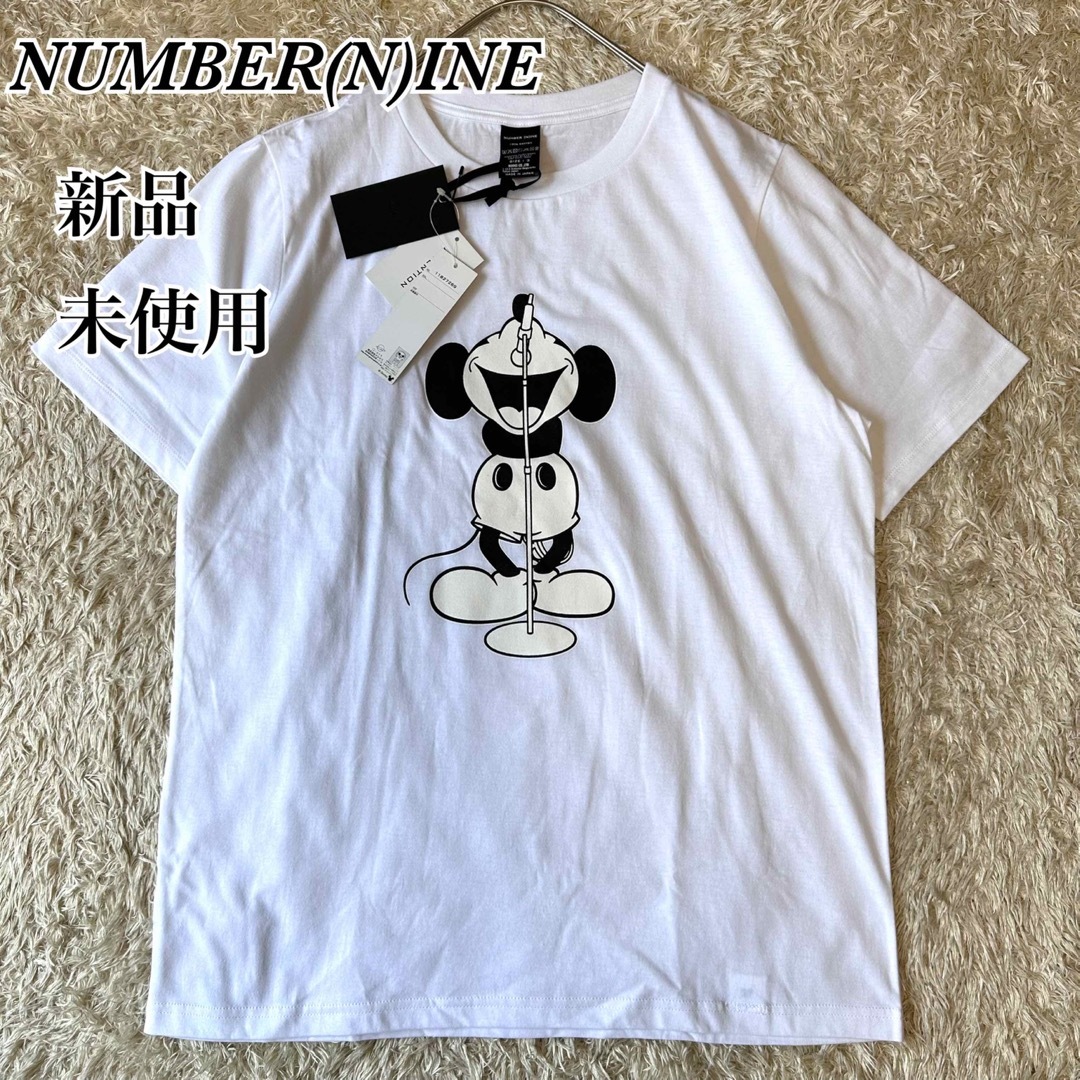 ナンバーナイン　Disney コラボ　Tシャツ ミッキーマウス　黒色　4 XL