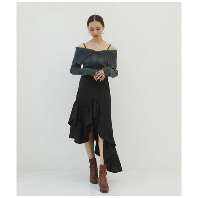 RANDEBOO Asymmetry long skirt