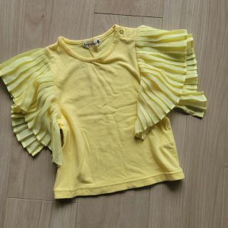 ブランシェス(Branshes)のbranshes 半袖Tシャツ　80㎝　イエローTシャツ　黄色(Ｔシャツ)