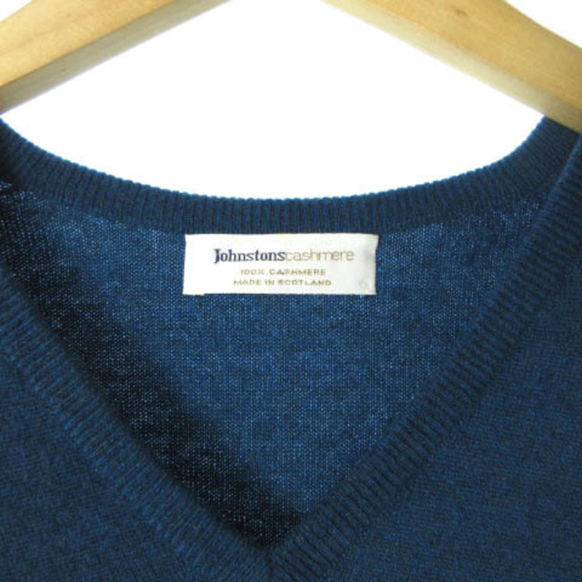 ジョンストンズ カシミヤ100% ニット セーター Vネック プルオーバー