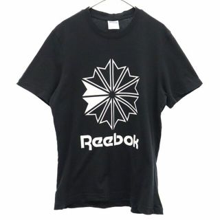 リーボック(Reebok)のリーボック ロゴプリント 半袖 Tシャツ M ブラック Reebok レディース 【中古】  【230605】 メール便可(Tシャツ(半袖/袖なし))