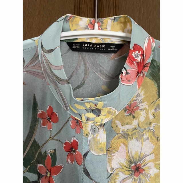 ZARA ザラ シースルー フラワープリントワンピース ZARA ザラ シースルー フラワープリントワンピース