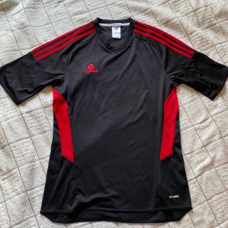 アディダス(adidas)のadidas  L  黒色　Tシャツ　CLIMALITE  赤　メンズ　試着のみ(Tシャツ/カットソー(半袖/袖なし))