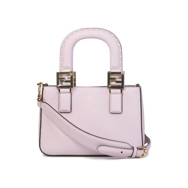FENDI フェンディ♡パープルレザー ミニトート FFトート | フリマアプリ ラクマ