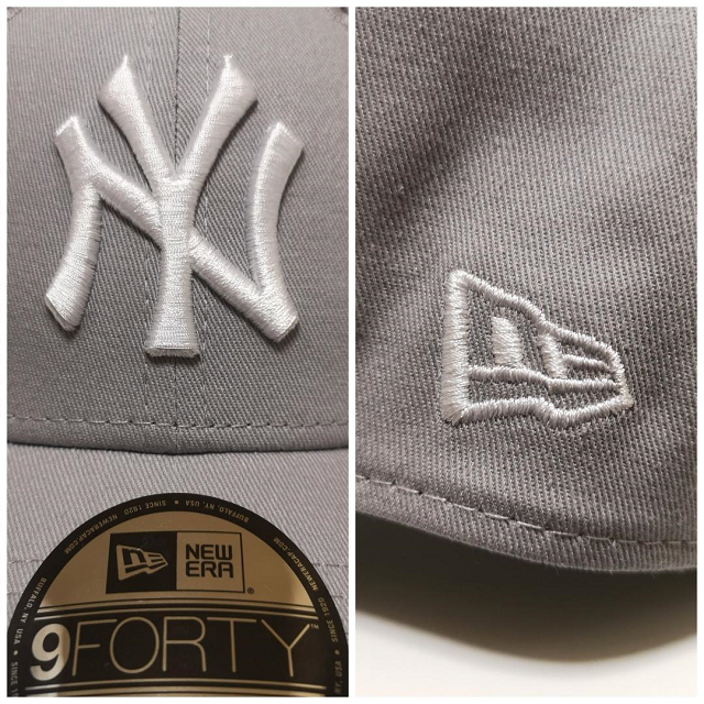 NEW ERA(ニューエラー)のNEW ERA ニューエラ NY ヤンキース 9FORTY グレー 正規品 メンズの帽子(キャップ)の商品写真