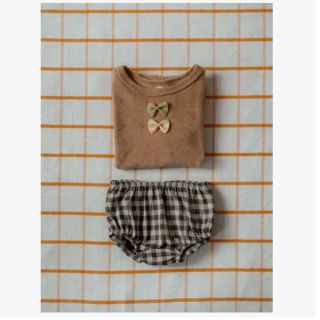 こどもビームス - 【23ss完売】オーガニックズー ギンガム ブルマの