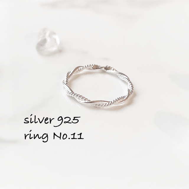 ring No.11♡silver925 ツイストリング レディースのアクセサリー(リング(指輪))の商品写真