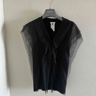 ダブルスタンダードクロージング(DOUBLE STANDARD CLOTHING)のダブスタ　ブラック　36 美品　セルフォード　トップス(カットソー(半袖/袖なし))