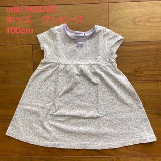 ミキハウス(mikihouse)のゆむ様専用ミキハウスキッズ小花柄ワンピース100&クーラクールスカパン95(ワンピース)