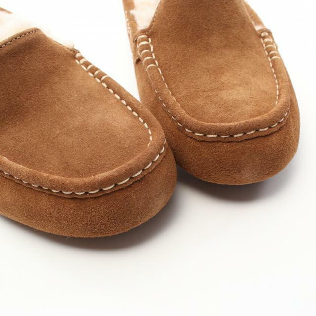 UGG AUSTRALIA(アグオーストラリア)のANSLEY アンスレー スリッポン ムートン ライトブラウン レディースの靴/シューズ(スリッポン/モカシン)の商品写真