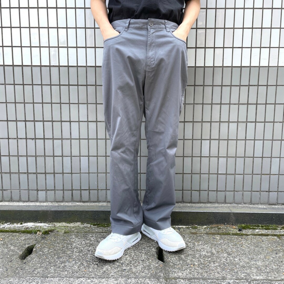 Calvin Klein(カルバンクライン)のUS古着 カルバンクライン Calvin Klein ワークパンツ チノパンツ サイズ：W32 L28.5 グレー  【中古】 メンズのスーツ(スラックス/スーツパンツ)の商品写真