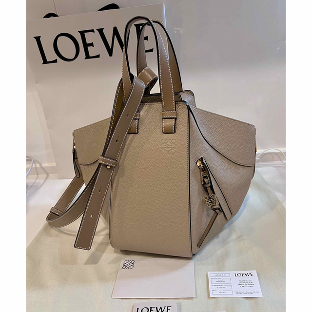 未使用 LOEWE ロエベ ハンモック サンドミンク