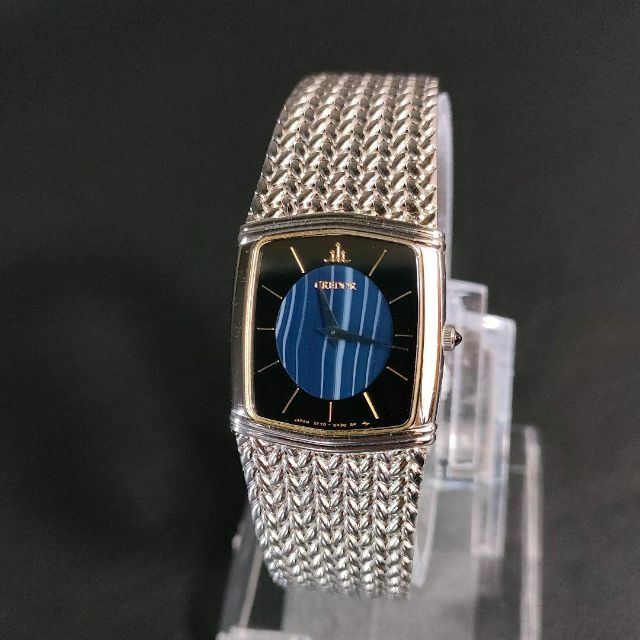 極美品【稼働品】SEIKO セイコークレドール 2F70 ネイビー ブラック