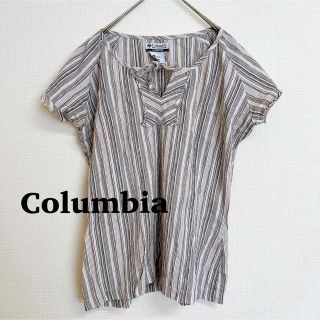 コロンビア(Columbia)のColumbia コロンビア　シャツ　ブラウス　グレー　ノースリーブ(シャツ/ブラウス(半袖/袖なし))