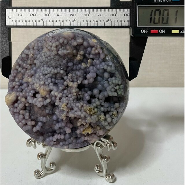 グレープアゲート カルセドニー スフィア 鉱物標本 葡萄瑪瑙原石 グレープアゲート カルセドニー スフィア 鉱物標本 葡萄瑪瑙原石