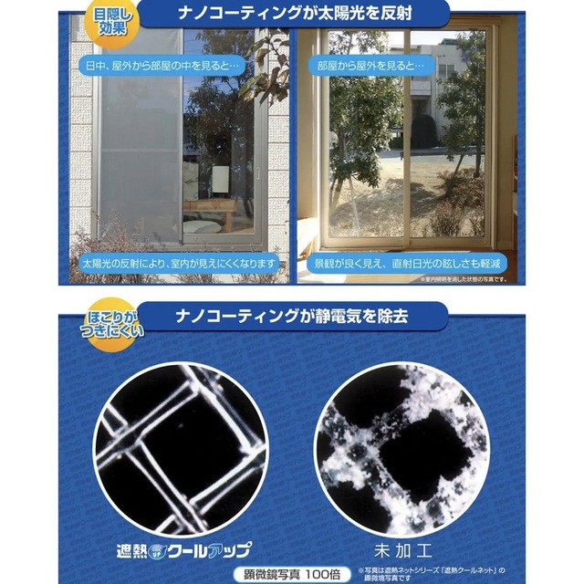 【新品】遮熱クールアップ 100×200cm 2枚組 窓 目隠し 積水 masa 8