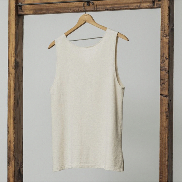 大人気 LINEN SLUB TANK TOP COAL BLACK agapeeurope.org