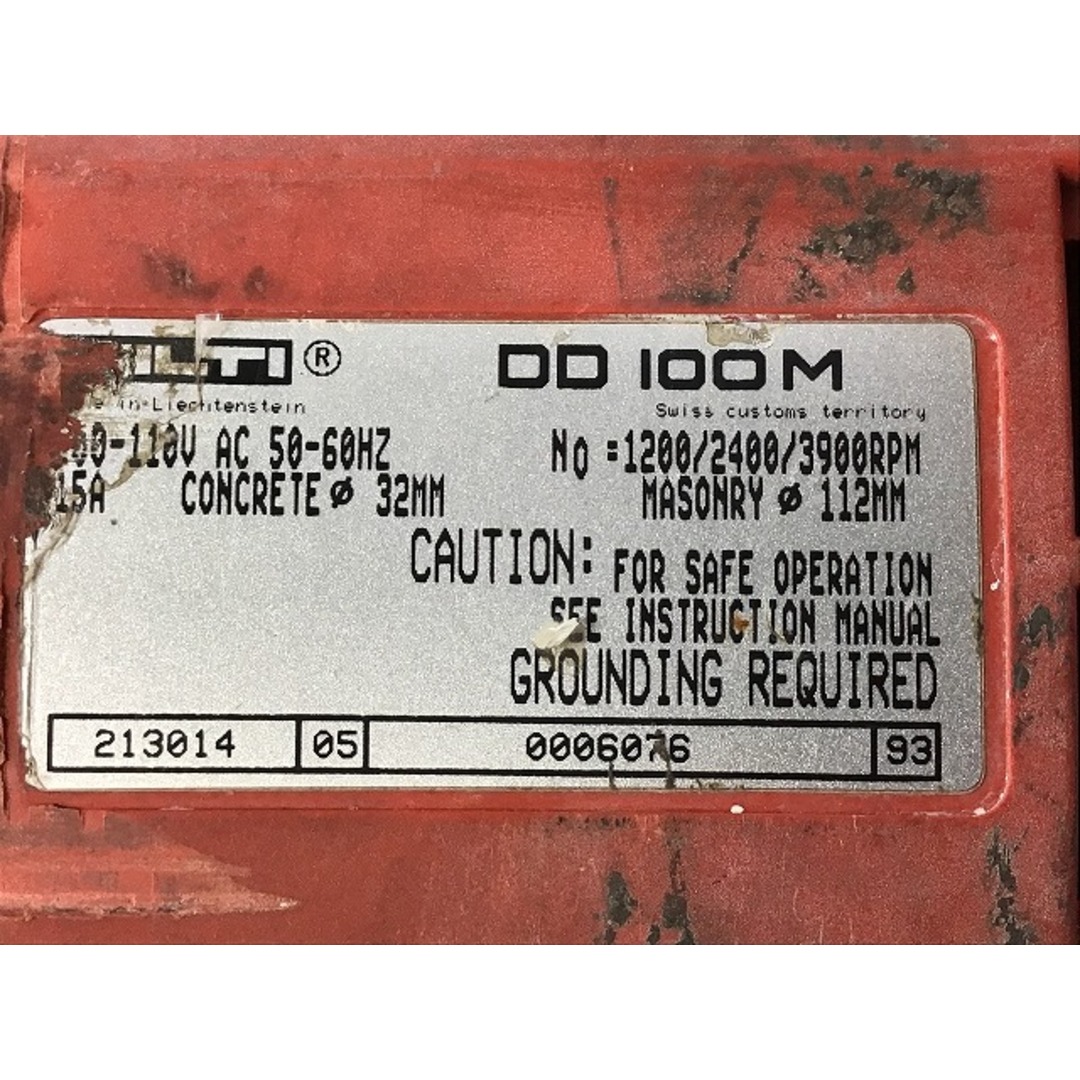 ☆中古品☆HILTI ヒルティ ダイアモンドコアドリル DD100 ☆中古品☆HILTI ヒルティ ダイアモンドコアドリル DD100