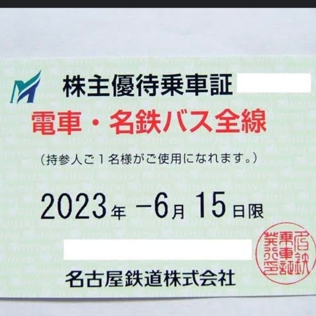 優待券/割引券★送料無料★最新 名古屋鉄道 名鉄 株主優待 電車・名鉄バス 全線 乗車証 定期