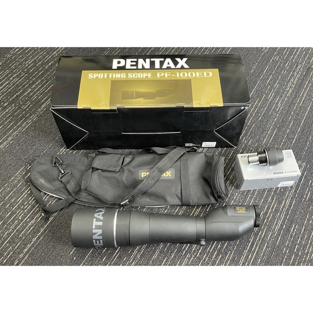 PENTAX(ペンタックス)のお値下げ！PENTAX  PF-100ED スポッティングスコープとアイピース スマホ/家電/カメラのカメラ(レンズ(ズーム))の商品写真