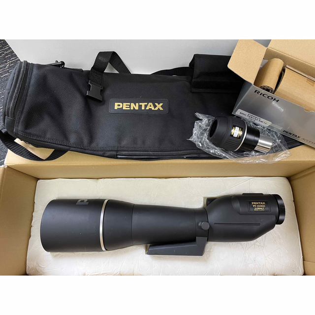 PENTAX(ペンタックス)のお値下げ！PENTAX  PF-100ED スポッティングスコープとアイピース スマホ/家電/カメラのカメラ(レンズ(ズーム))の商品写真