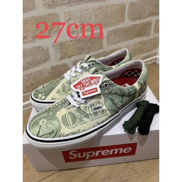 新品 supreme 2023SS vans Dollar Era