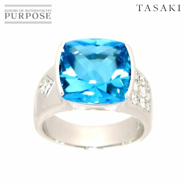 TASAKI - タサキ TASAKI 13号 リング ブルートパーズ 9.17ct ダイヤ