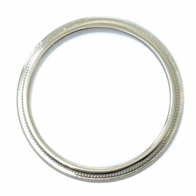 ティファニー TIFFANY&CO. ミルグレイン 17.5号 リング 幅3mm Pt プラチナ 指輪 VLP 90196678