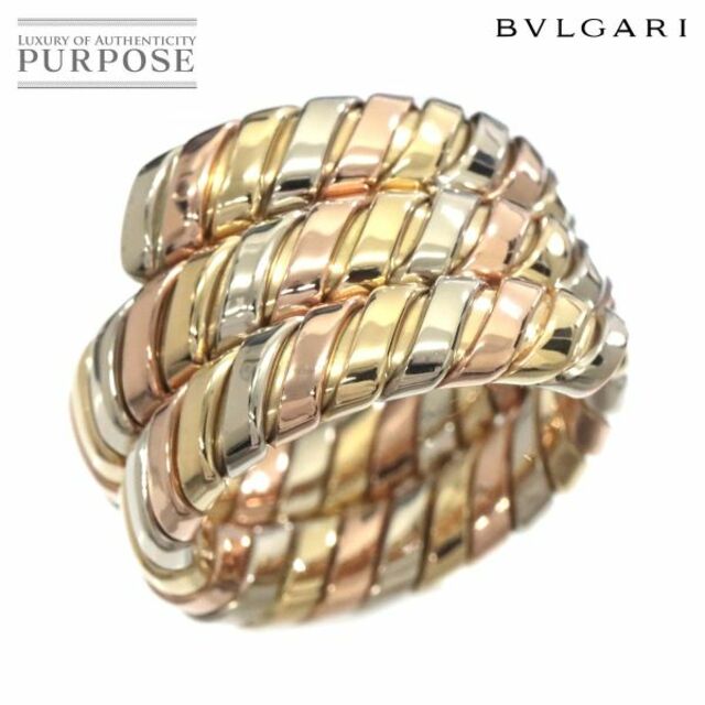 ブルガリ BVLGARI トゥボガス 15号 リング K18 YG WG PG 750 イエロー