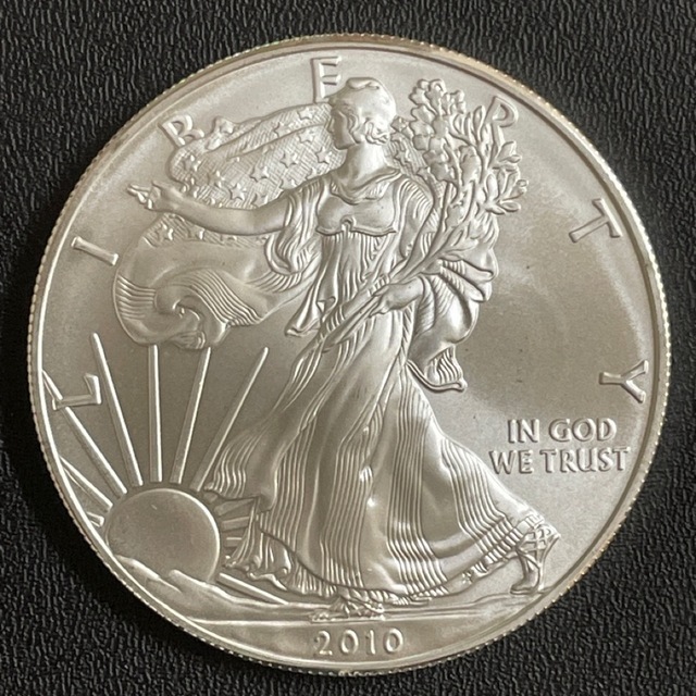 美術品/アンティークシルバーイーグル銀貨 1oz 2010年銘