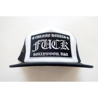 クロムハーツ(Chrome Hearts)のChrome Hearts Fuck Trucker Cap クロムハーツ白/黒(キャップ)